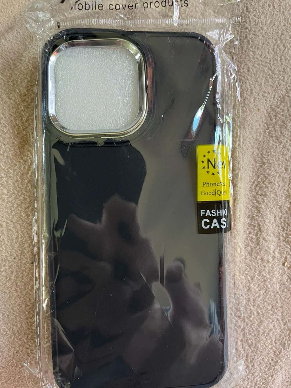 Fashion Case Mobile Cover for iPhone 15 Pro Max Black